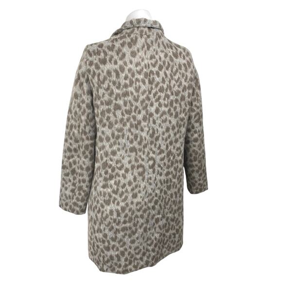 Old Navy Women's Beige Gray Leopard Soft-Brushed Cardigan Coat Jacket Size XS - Picture 4 of 7